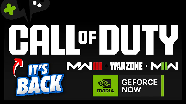 Experience Call of Duty on GeForce Now | Exciting Game Releases