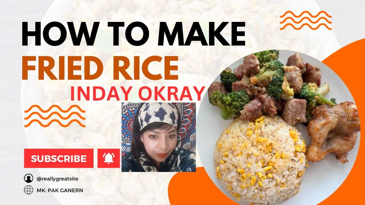 Inday Roning Rice FRIED RICE WH FISH & PORK STEAK WH BROCCOLI! MK:INDAY. - YouTube