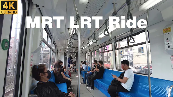 [4K] Train Ride - MRT Guadalupe to LRT Vito Cruz S...