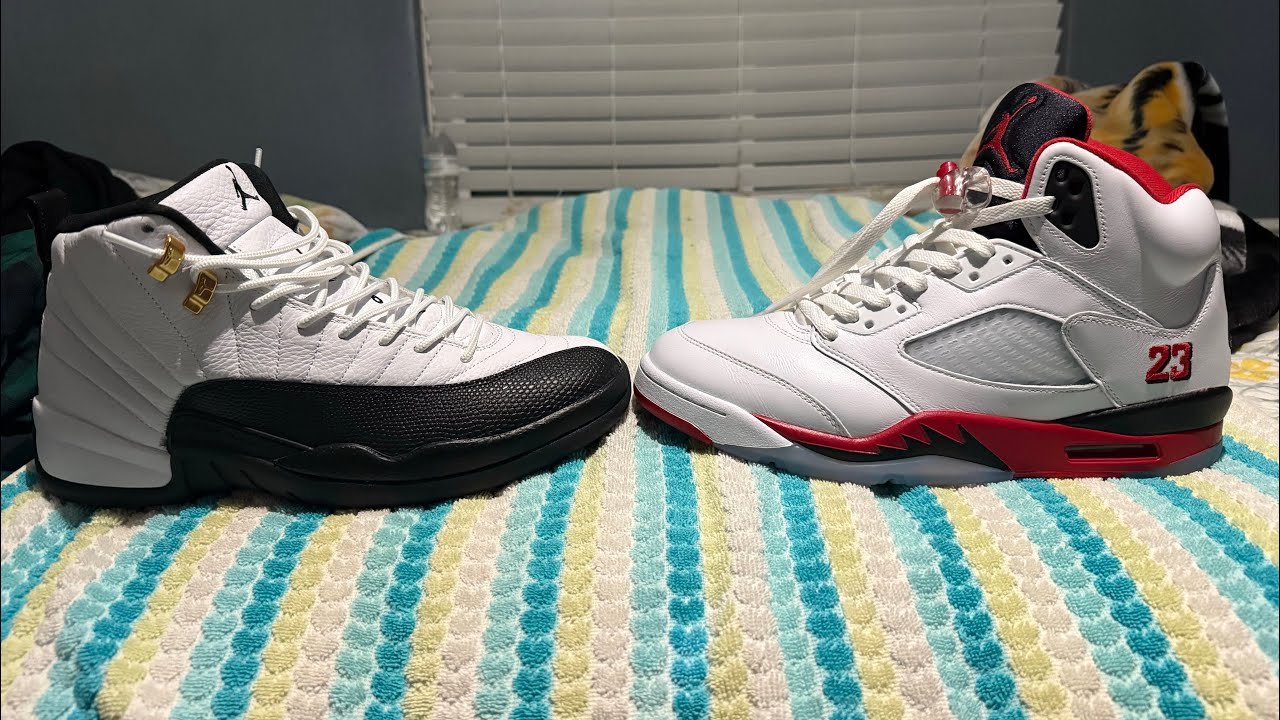 Taxi 12s vs fire red 5s black tongue 