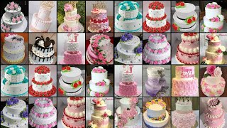 🤩Easy 2 Tier Cake🎂Decorating ideas for Beginners || Simple Two Tier Cake Design