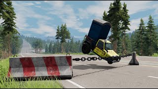 Cars vs Chain #2 - BeamNG DRIVE | CRASH SHOW