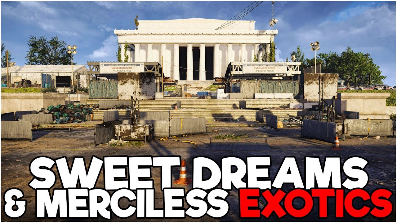 HOW TO GET THE MERCILESS RIFLE AND SWEET DREAMS SHOTGUN EXOTICS!! - The Division 2 Tips & Tricks