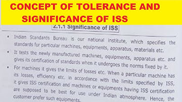 Testing and Maintenance of Electrical M/C - Significance of ISS