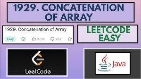 Concatenation of Array in java