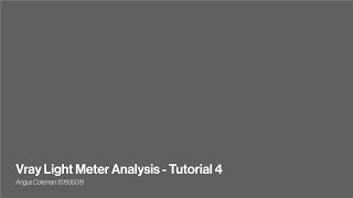 VRay Light Meter Analysis Tutorial
