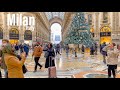 Milan, Italy 🇮🇹 - Christmas Walk 🎅- December 2021 - 4K-HDR Walking Tour (▶100min)