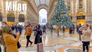 Milan, Italy ?? - Christmas Walk ?- December 2021 - 4K-HDR Walking Tour (▶100min)