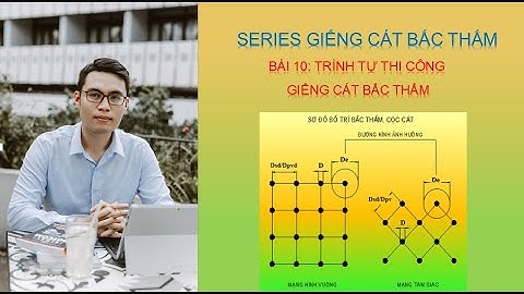 Bài 10: Trình tự thi công giếng cát bấc thấm