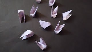 Easy way to make origami pieces, 3d origami pieces