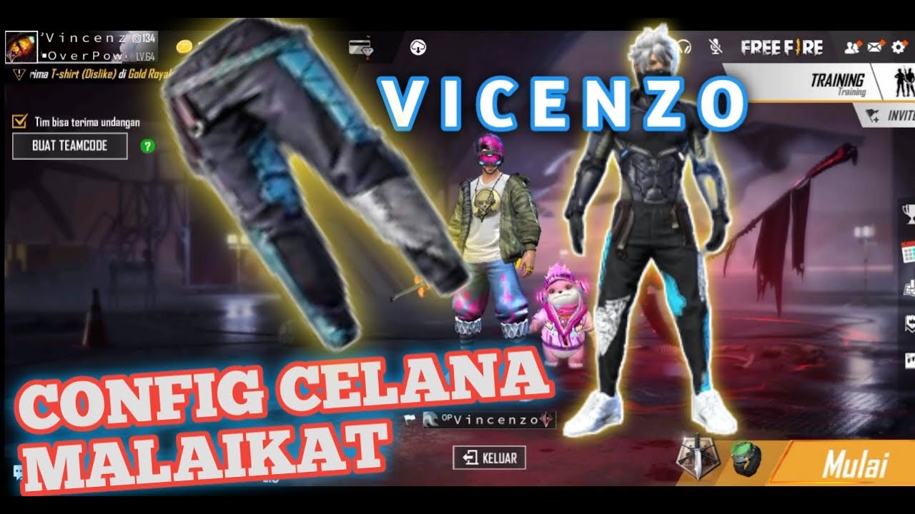 Config Celana Malaikat ff bnl Terbaru 2020 Garena free-firee - YouTube