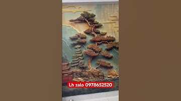 Hoàn thiện tranh dán tường 3D giả ngọc rất đẹp và sắc nét
