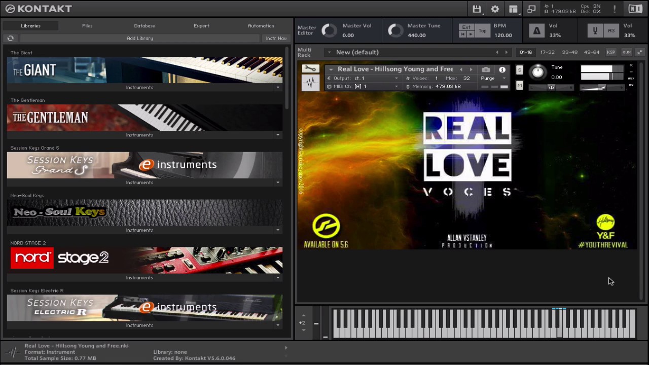 REAL LOVE Hillsong Kontakt 5 voces sampleadas ya librería lista para ...
