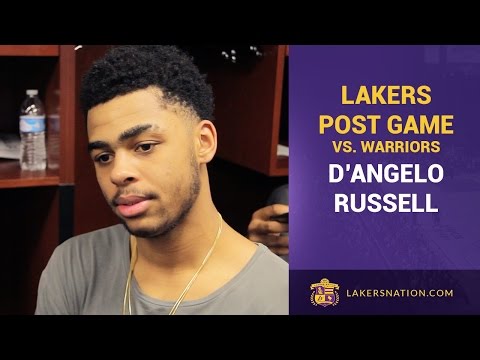 D'Angelo Russell After The Lakers Upset The Golden State Warriors