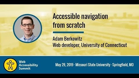 Accessible Navigation from Scratch