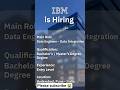 IBM is hiring for data integration role apply fast link in comment