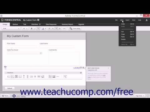 Using Editing Commands - Adobe Acrobat XI Training Tutorial Course