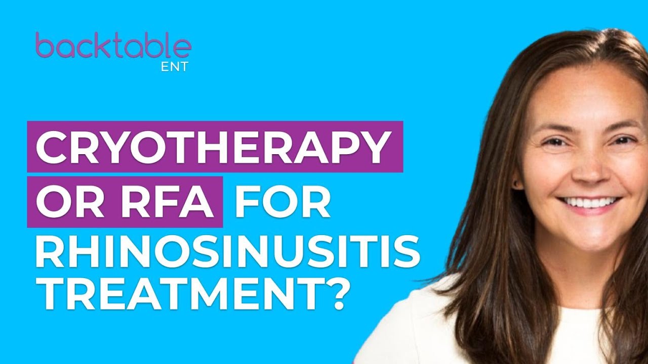 Cryotherapy & RFA for Chronic Rhinitis Treatment - YouTube