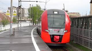 Электропоезд ЭС1П-015 до Ржевского мемориала Electric train ES1P-015 to the Rzhev Memorial