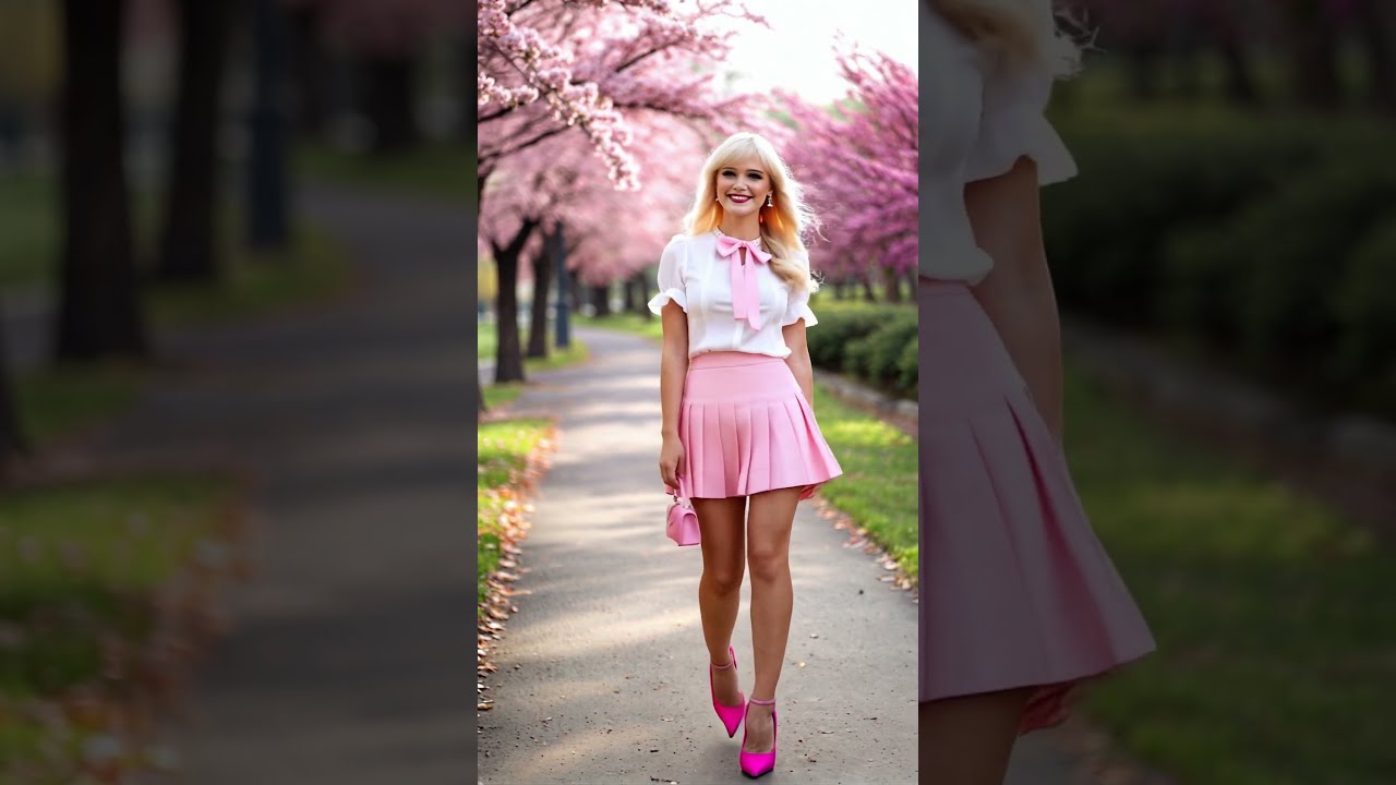 A crossdresser walking in the park #shorts #crossdresser   @HollyMonroe