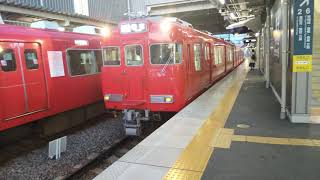 [三河線碧南方面始発電車]名鉄6000系6014F＋6000系6038F　普通碧南行　知立駅発車