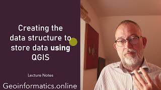 Creating a data structure for your data in a Scratch layer, a GeoPackage, or PostgreSQL using QGIS