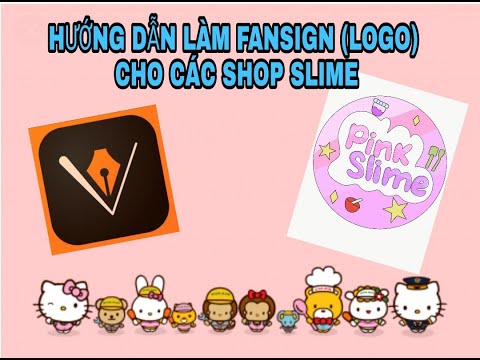 HƯỚNG DẪN LÀM FANSIGN (logo) CHO SHOP SLIME ĐƠN GIẢN | Pink Slimey 11