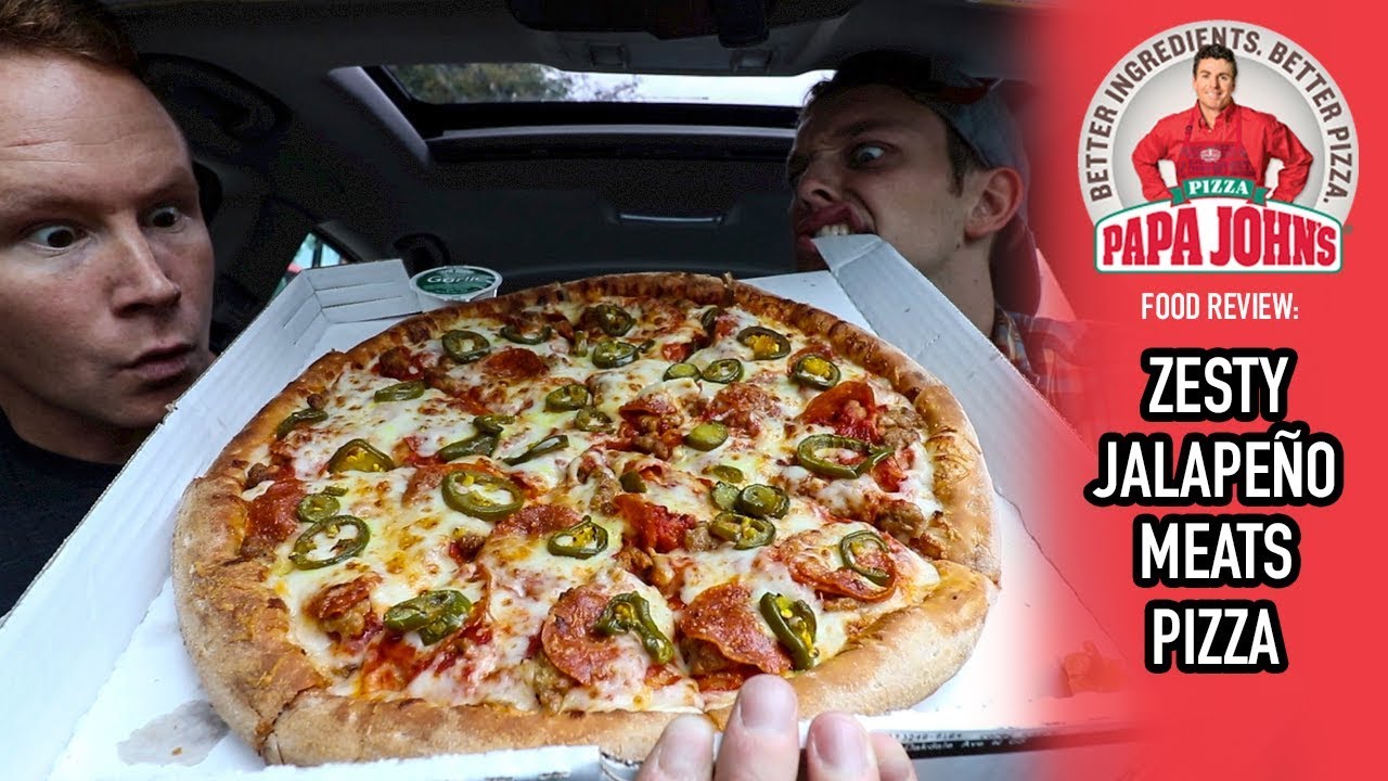 Papa John's Zesty Jalapeño and Meats Pizza Food Review Season 4
