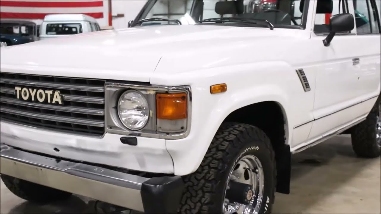 1987 Toyota Land Cruiser White Youtube
