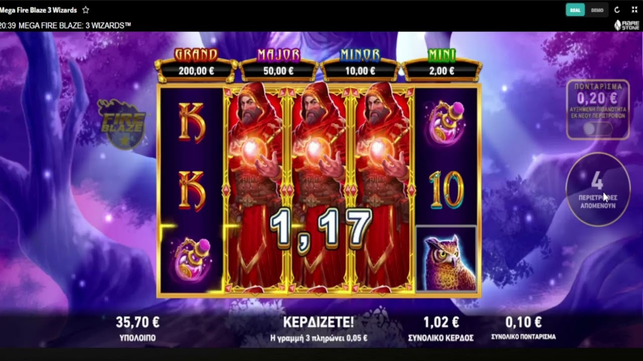 Mega Fire Blaze 3 Wizards 6 free spins - YouTube
