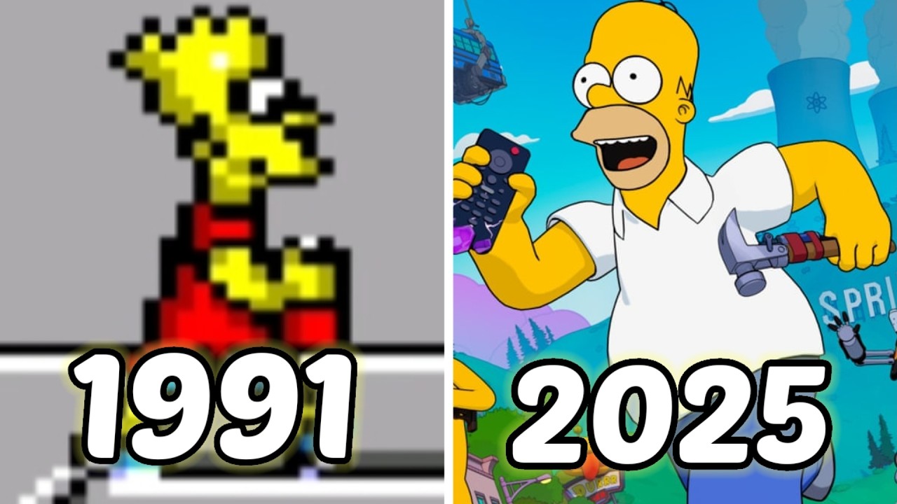Evolution of The Simpsons Games (1991—2025)