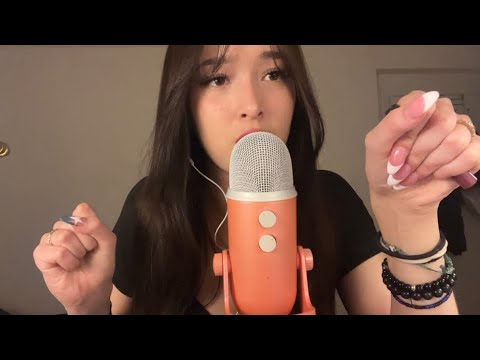 ASMR Clicky Whisper Ramble + Gum Chewing
