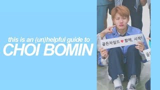 a crash course to choi bomin