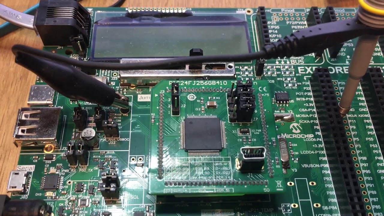Codac Clock PIC24FJ256GB410 12.288MHz codec clock reference - YouTube