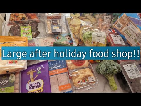 Large after holiday Sainsburys grocery haul!! | Big haul for the family | Shopping haul UK