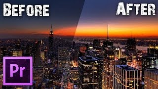 Premiere Pro TUTORIALS - How to Recover Details from Too Dark/ Washed Out Video Footage