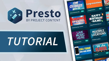 How to use Presto by Project Content