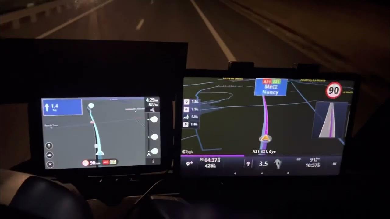 Tomtom go expert 7 vs. Sygic Truck / best navigations at the moment YouTube