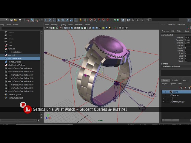Prop Rigging Tutorial | Setting up a Wrist Watch