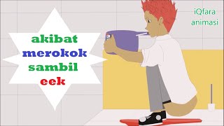 akibat merokok sambil berak ditoilet animasi intan berlian episode 52