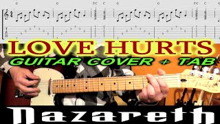 LOVE HURTS Guitar Cover TAB Lesson NAZARETH Chords & Solo LESSON TUTORIAL