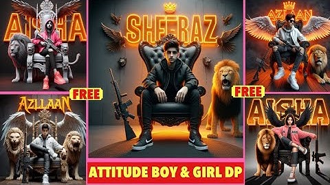 Create Trending 🔥3D Attitude Boy & Girl Name image | Viral Photo Editing Tutorial | Bing image Creat
