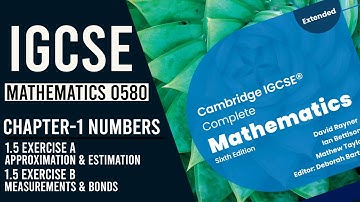 IGCSE || Mathematics 0580 || Chapter-1 Numbers || 1.5 Exercise [A & B]