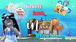 Krusty Krab tour in bloxburg || raddy and svnny ✨