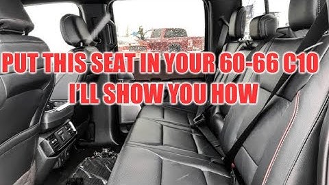 1966 C10 gets late model truck rear seat install!  Easy cheap modification anyone can do!!