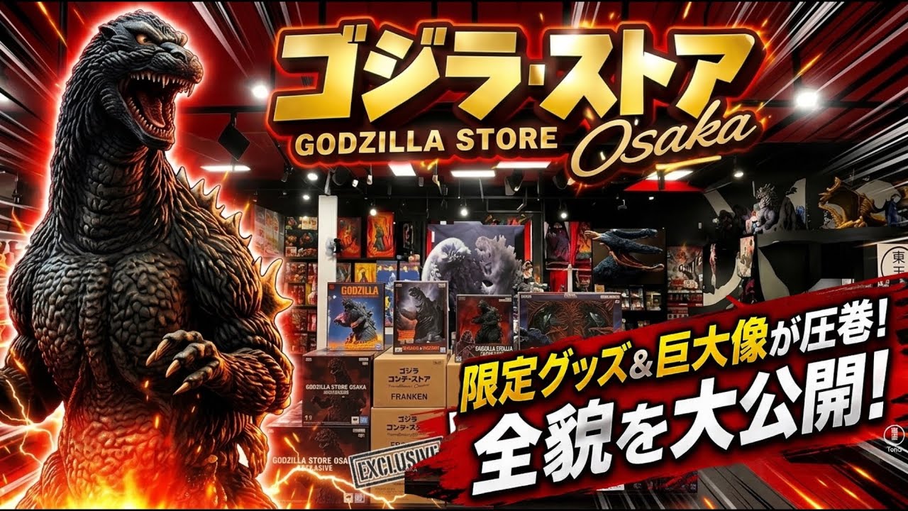 ゴジラの置物、　事務所での展示品 GODZILLA ゴジラ - Godzilla & Japanese traditional crafts / こけし