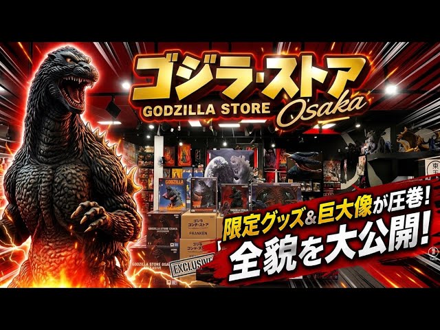 First in Kansai] The official Godzilla store was amazing! Limited