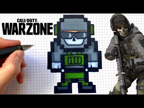 Desenhando Ghost  Call of Duty Warzone 