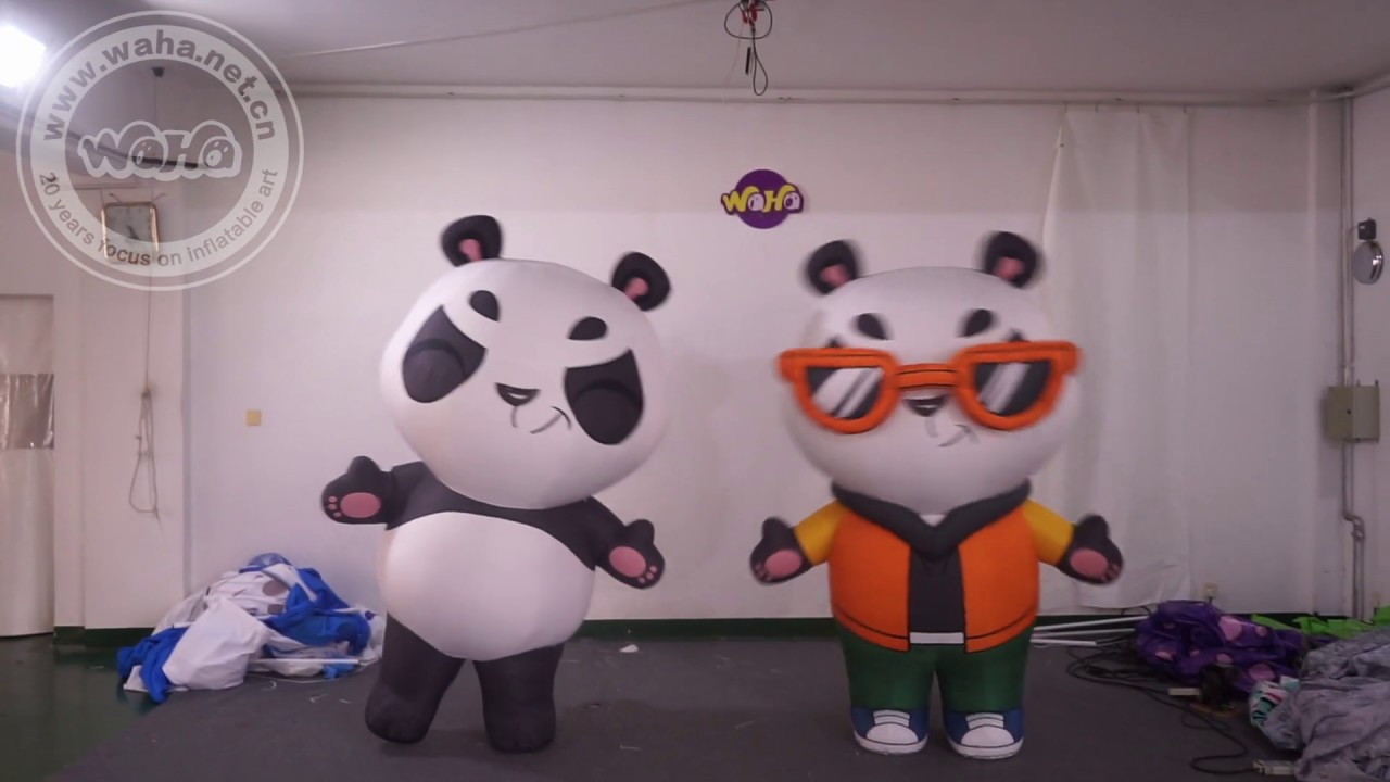 Inflatable Panda Costume For City Parade Stage Decoration YouTube