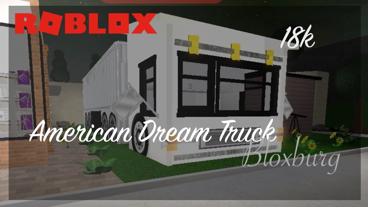 Naeun City A Semi Truck With Trailer On Bloxburg Roblox Youtube - a truck trailer with van and ford transi roblox